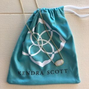Kendra Scott Elisa Gold/Iridescent Druzy Necklace